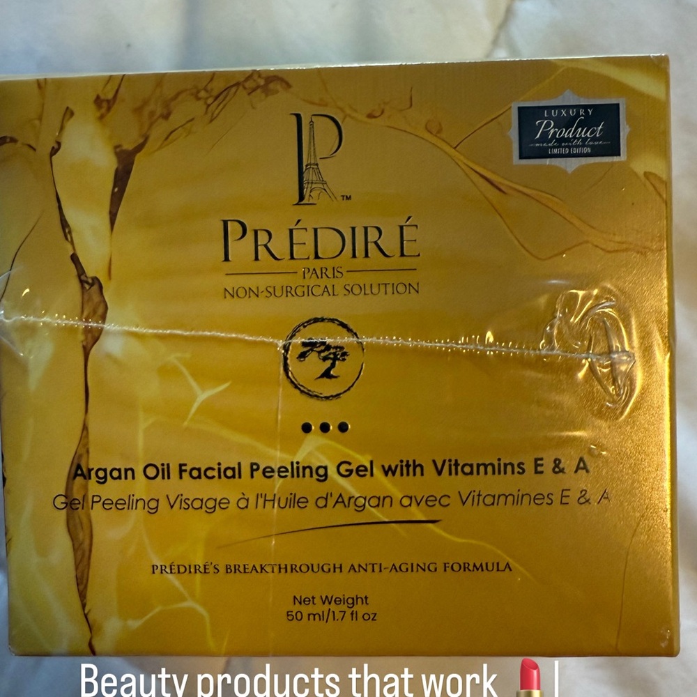Prédiré Gold Argan Oil Facial Peeling Gel with Vitamins E & A